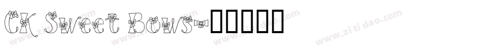 CK Sweet Bows字体转换